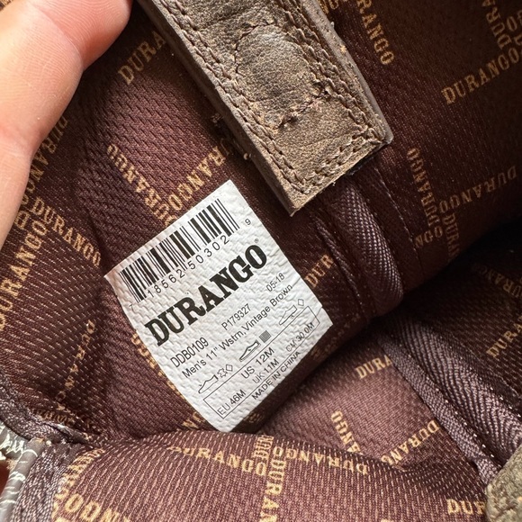 Durango Dark Brown Leather Boots - Picture 2 of 7